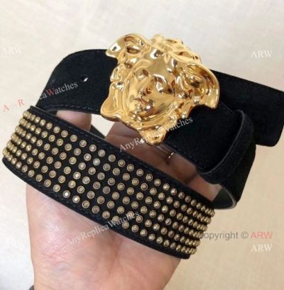 2018 New Replica Versace Men's Belt - Studded Belt